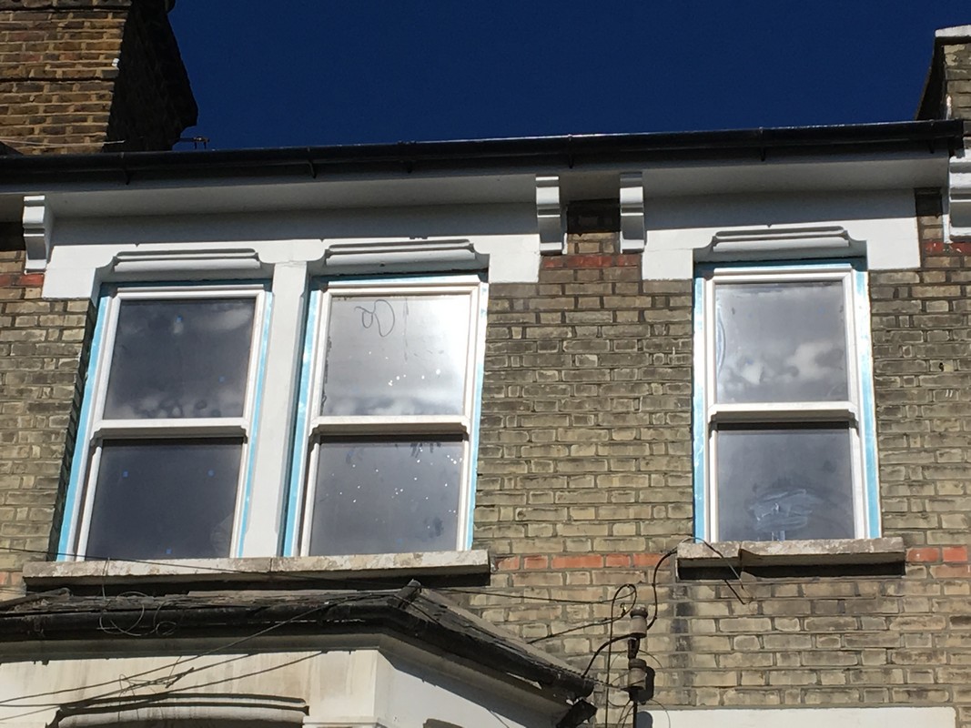 New uPVC sash windows fitted on Victorian terrace in Thornton Heath