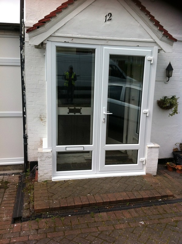 uPVC French doors fitted as front entrance in Thornton Heath